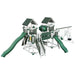 fortress amish made playset with fort white green front left