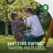 Frontier Swing Set – tire swing in use