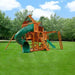 Gorilla Playsets Everest Elite Swing Set – rear view showing the tube slide and monkey bars
