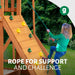 Gorilla Playsets High Point Deluxe Swing Set – rock wall and climbing rope