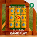 Gorilla Playsets Summerville Deluxe Swing Set – close-up of the built-in tic-tac-toe game