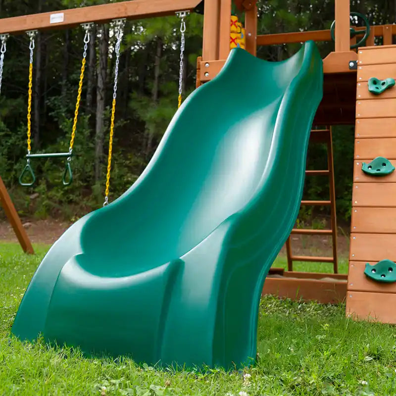 Gorilla Playsets Summerville Swing Set – close-up of the Alpine Wave Slide