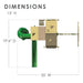 Gorilla Playsets Sun Palace Deluxe Swing Set – overhead layout diagram with overall dimensions