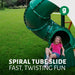 Great Skye II Swing Set – enclosed tube slide exit
