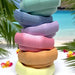 Green Elephant Pastel Rainbow Stepping Stones – pastel stepping stones detail view 1