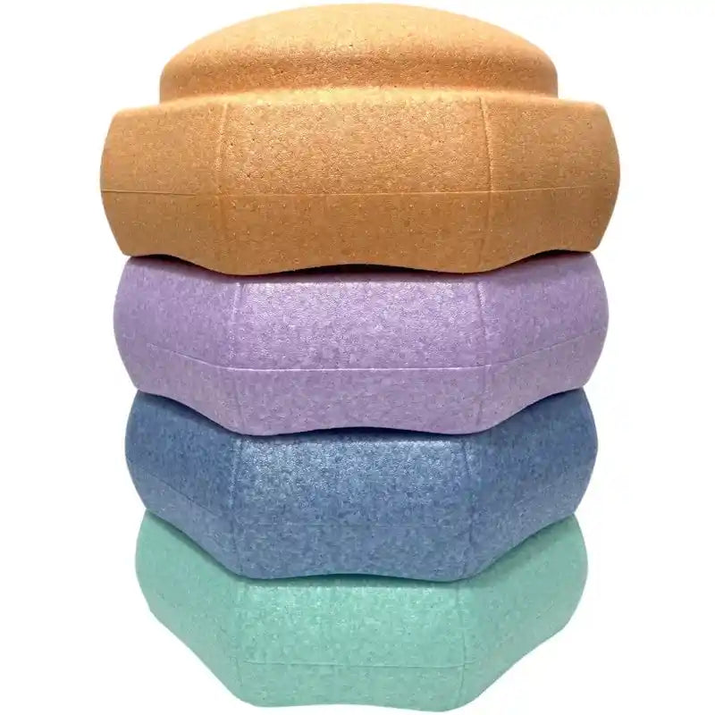 Green Elephant Pastel Rainbow Stepping Stones – pastel stepping stones play setup