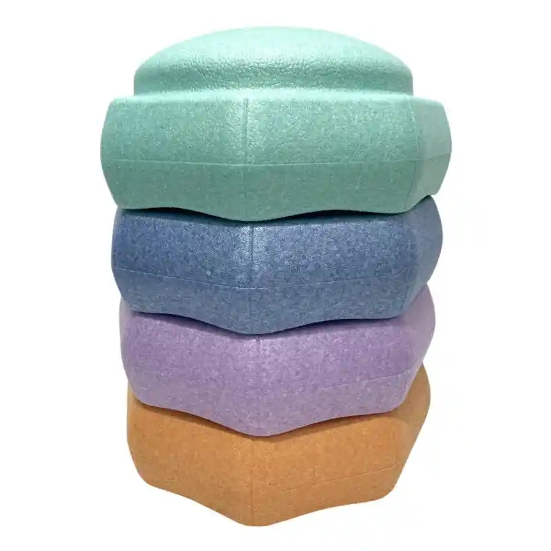 Green Elephant Pastel Rainbow Stepping Stones – pastel stepping stones lifestyle view