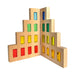 Green Elephant Rainbow Lucite Building Blocks - 50 Piece Set – lucite block pattern view
