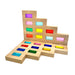 Green Elephant Rainbow Lucite Building Blocks - 50 Piece Set – rainbow blocks on play surface