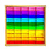 Green Elephant Rainbow Lucite Building Blocks - 50 Piece Set – rainbow translucent blocks with storage tray