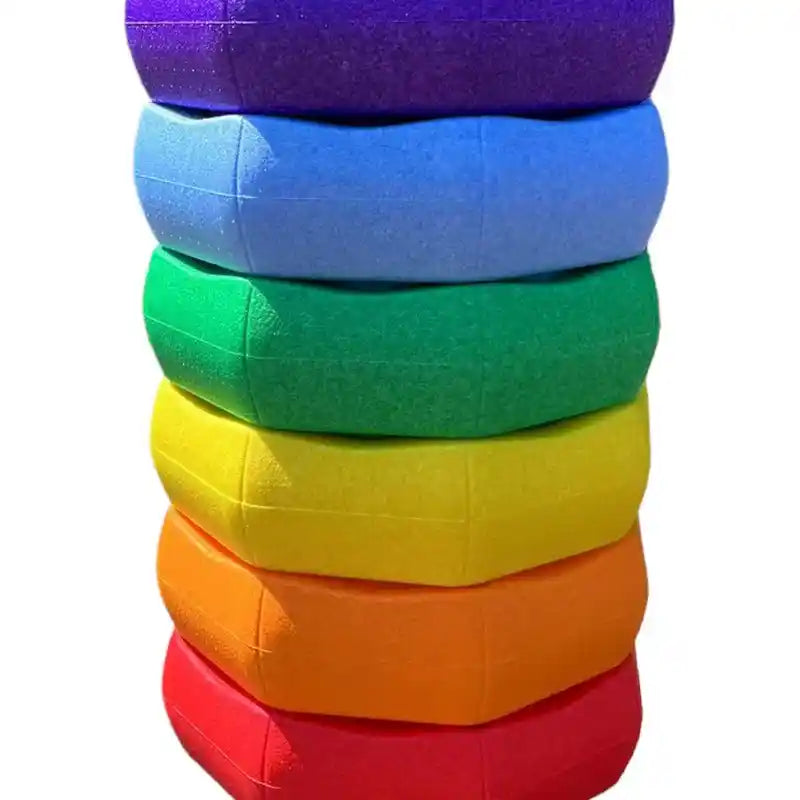 Green Elephant Rainbow Stepping Stones - 6 Piece Set – rainbow stepping stones detail view 1