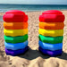 Green Elephant Rainbow Stepping Stones - 6 Piece Set – rainbow stepping stones balance setup