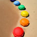 Green Elephant Rainbow Stepping Stones - 6 Piece Set – stepping stone surface detail