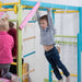 Grove Rainbow Indoor Jungle Gym climbing wall and monkey bars