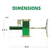 High Point II Swing Set – assembled footprint dimensions