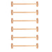 Home Monkey Bars – six long wooden monkey bars