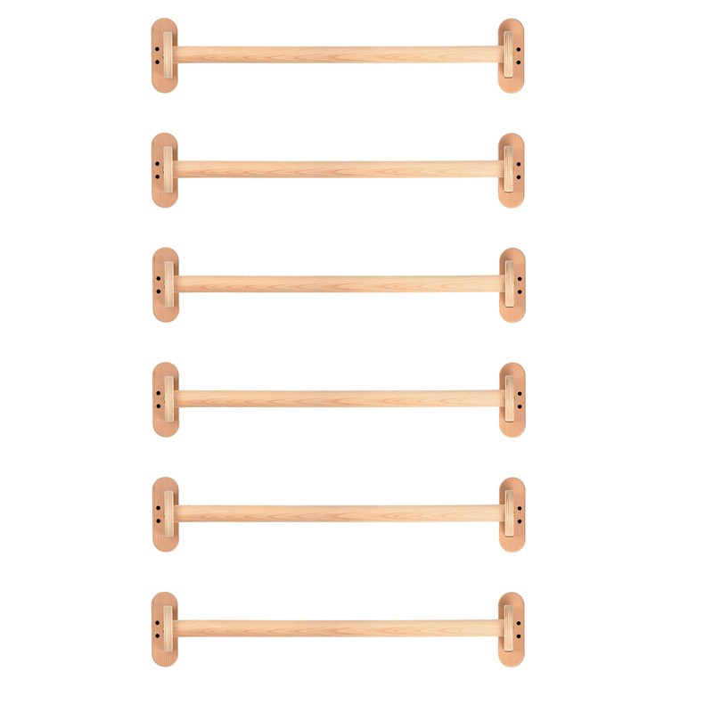 Home Monkey Bars – six long wooden monkey bars