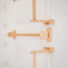 Home Monkey Bars – close-up of long bars with mounting brackets