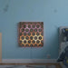 Honeycomb Touch Interactive Panel - single panel mounted on a bedroom wall
