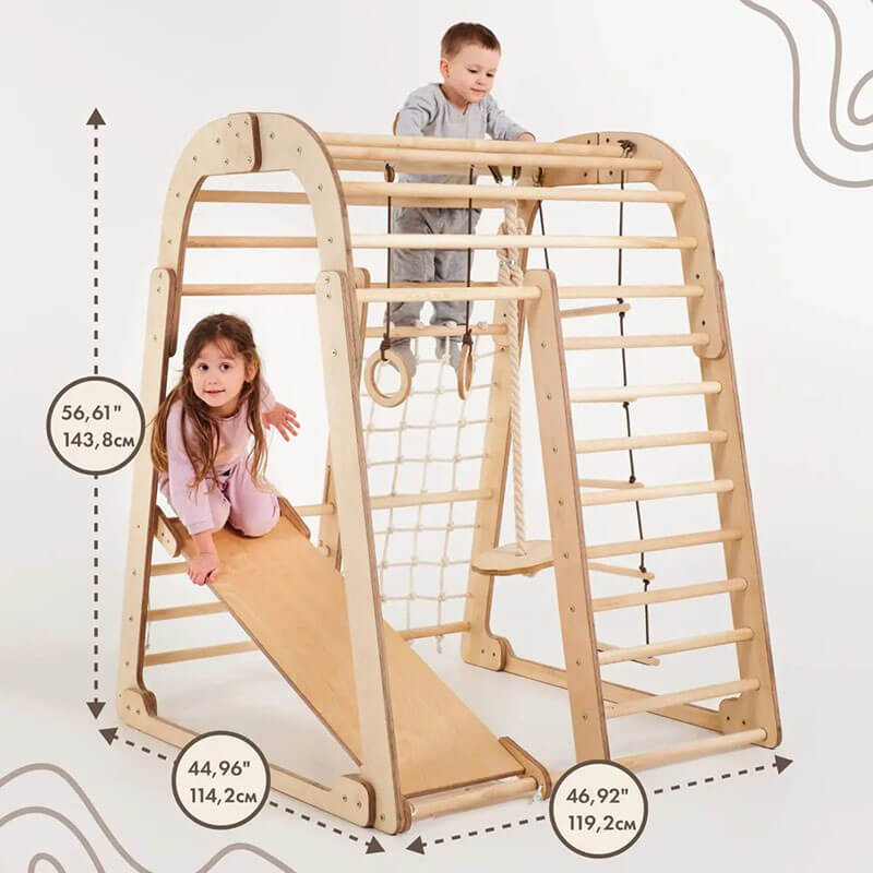 indoor playground for toddlers 7 in 1 dimensions