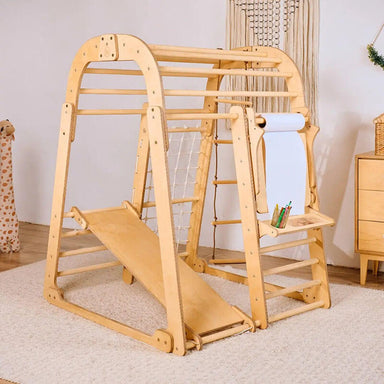 indoor playground for toddlers 7 in 1 with art easle