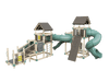 Junior Dreamweaver Vinyl Playground Set in Sage, Gray and Almond
