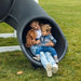 Junior Dreamweaver Vinyl Playground Set heavy-duty double-wall slide detail