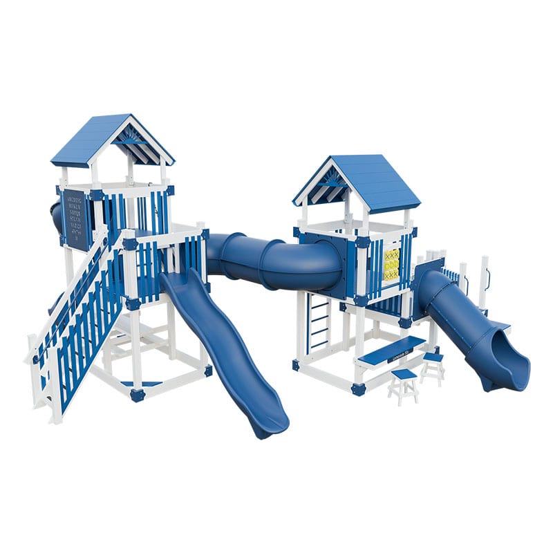 junior_dreamweaver_vinyl_playground_set_white_blue_front_left