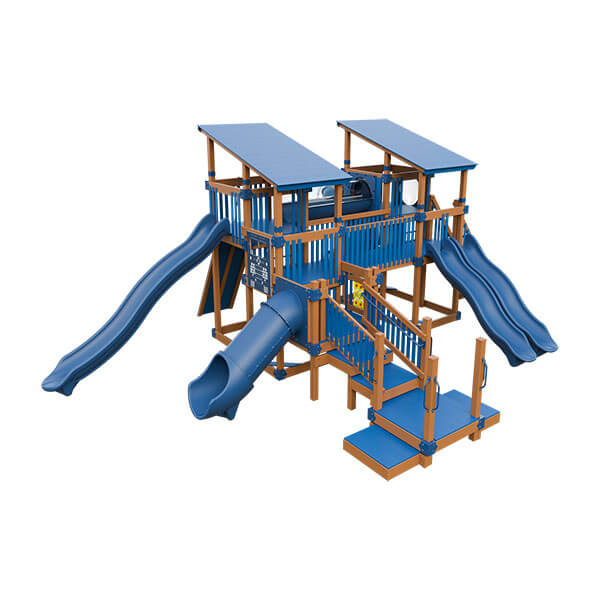 junior_race_duo_vinyl_playground_set_chestnut_wood_blue_back_left