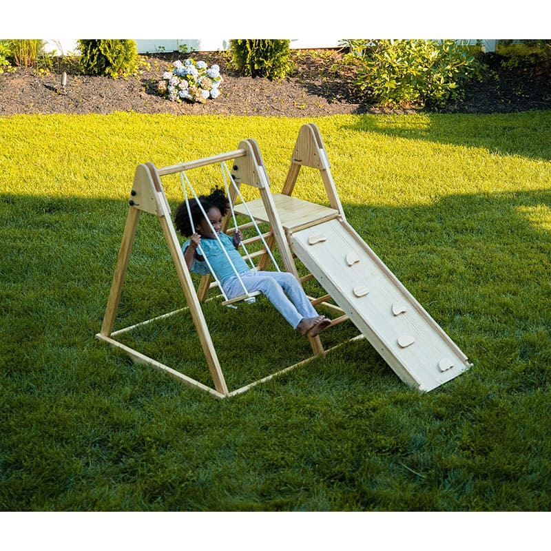 juniper_real_wood_folding_playset_outside_swing_side_view
