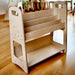 Kidodido Large Wooden Book Storage Rack