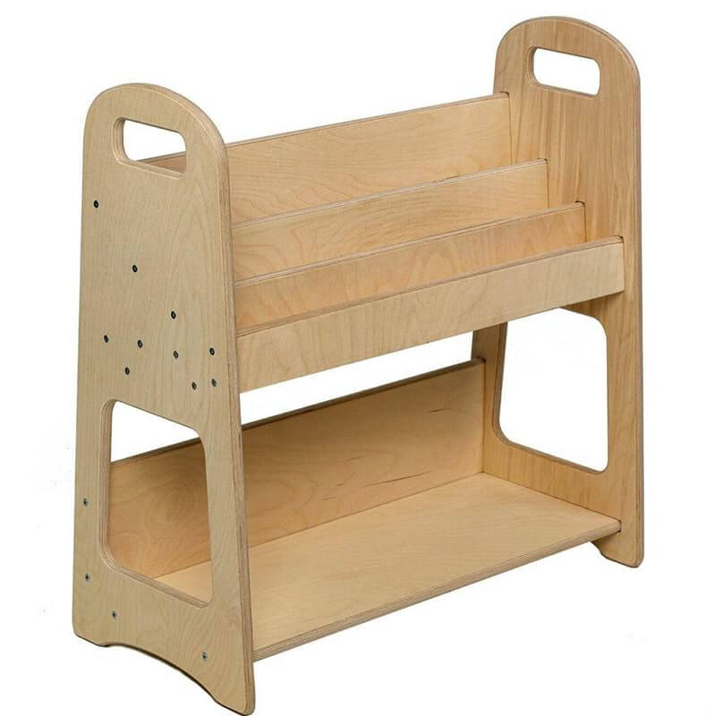 Kidodido Large Wooden Bookshelf for Kids Corner View