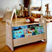 Kidodido Toddler Bookshelf With Natural Wood Finish With Children's Books