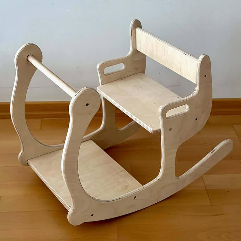 Kidodido Toddler Furniture Set Rocking Chair and Table Corner View