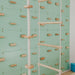 Kids Climbing Ropes – rope ladder and sphere rope beside Cool Mint panels