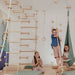 Kids Climbing Ropes – kids using ladder and seat ropes