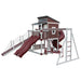 kingdom lodge deluxe vinyl playhouse ash wood red front right
