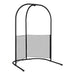 Arcada Anthracite - Galvanized Steel Stand for Hammock Chairs and Kids Hanging Nests – complete stand with mesh