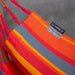 Domingo Toucan - Weather-Resistant Basic Hammock Chair – stitched edge and label closeup
