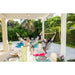 Domingo Sea Salt - Weather-Resistant Comfort Hammock Chair – family seated beneath a covered patio