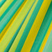 Fiji Outdoor Lime – Weather-Resistant Comfort Size Hammock Chair with Galvanized Steel Stand – lime stripe fabric closeup