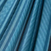Habana Blue Zebra - Organic Cotton Comfort Hammock Chair – blue striped organic cotton closeup