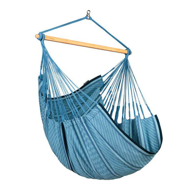 Habana Blue Zebra - Organic Cotton Comfort Hammock Chair – complete Blue Zebra Comfort hammock chair