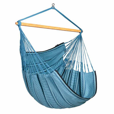Habana Blue Zebra - Organic Cotton Kingsize Hammock Chair – complete Blue Zebra Kingsize hammock chair