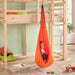 LA SIESTA Joki Foxy Kids Hanging Nest – kid seated under a loft bed