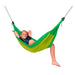 LA SIESTA Moki Froggy Kids Hammock with Suspension – kid resting in the padded hammock