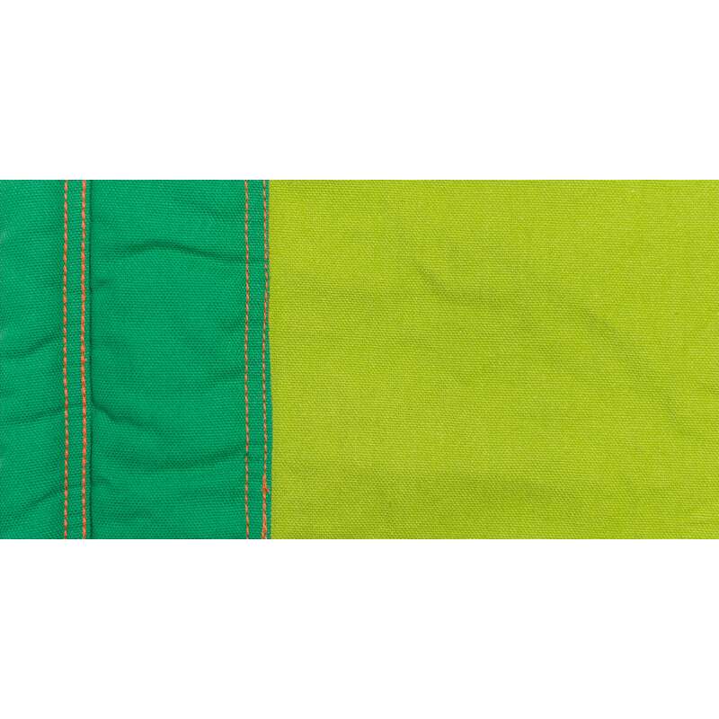 LA SIESTA Moki Froggy Kids Hammock with Suspension – lime and green cotton fabric detail