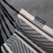 Udine Organic Zebra - Organic Cotton Hammock Chair with FSC® certified Eucalyptus Stand – zebra fabric label and stitched edge