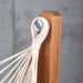 Udine Organic Latte - Organic Cotton Hammock Chair with FSC® certified Eucalyptus Stand – suspension loop and wood stand attachment