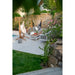 Udine Organic Latte - Organic Cotton Hammock Chair with FSC® certified Eucalyptus Stand – wide patio seating view
